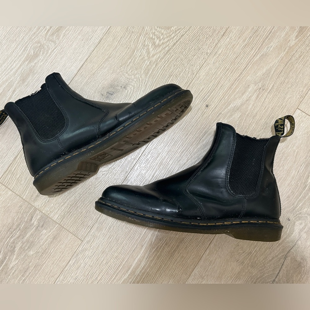 Dr. Martens Black Leather Men's Boots